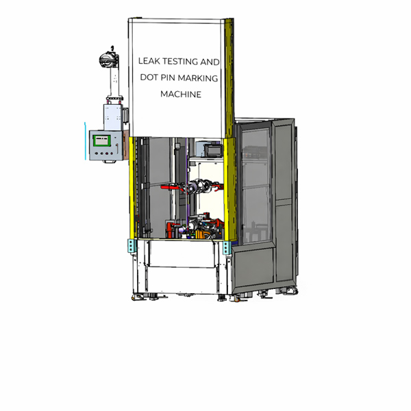 Leak Testing and Dot Pin Marking Machine